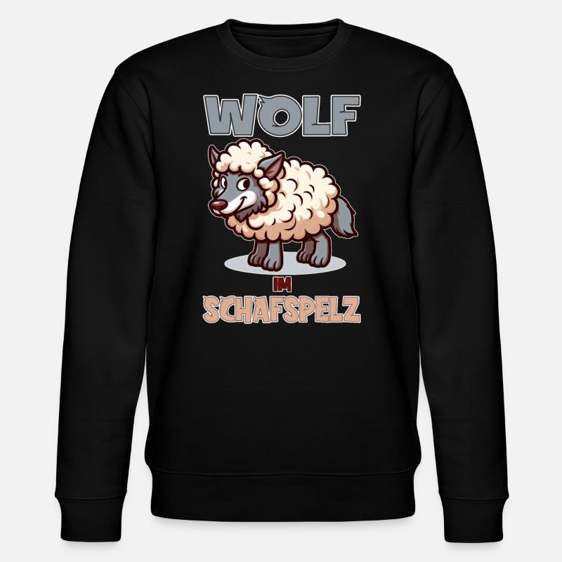 Wolf in sheep's clothing - Stanley/Stella CHANGER Unisex Organic Sweatshirt - black
