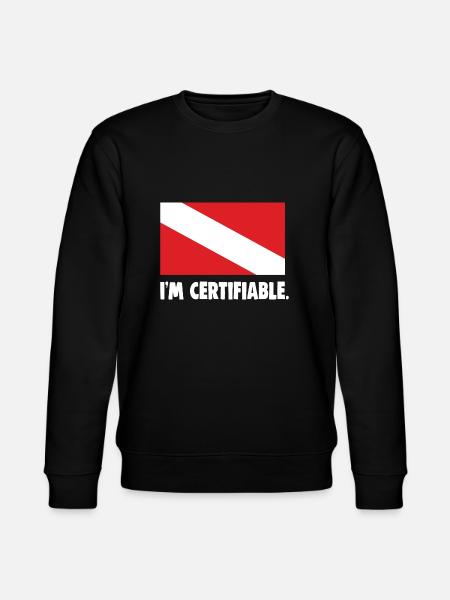 I'm certifiable - Stanley/Stella CHANGER Unisex Organic Sweatshirt - black