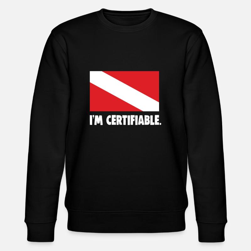 I'm certifiable - Stanley/Stella Unisex Bio-Sweatshirt CHANGER  - Schwarz
