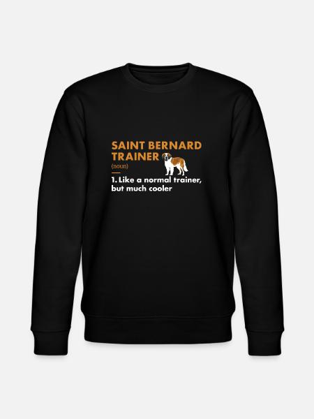 Saint Bernard Trainer Definiton - Stanley/Stella CHANGER Unisex Organic Sweatshirt - black