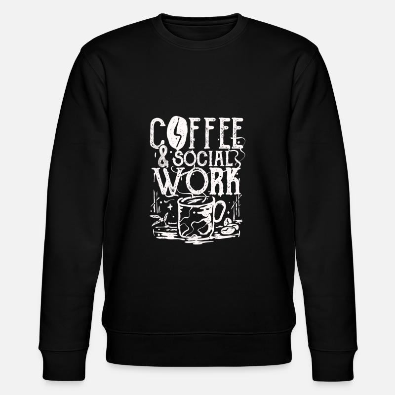 Café Travail social - Sweat bio CHANGER Stanley/Stella Unisexe - noir