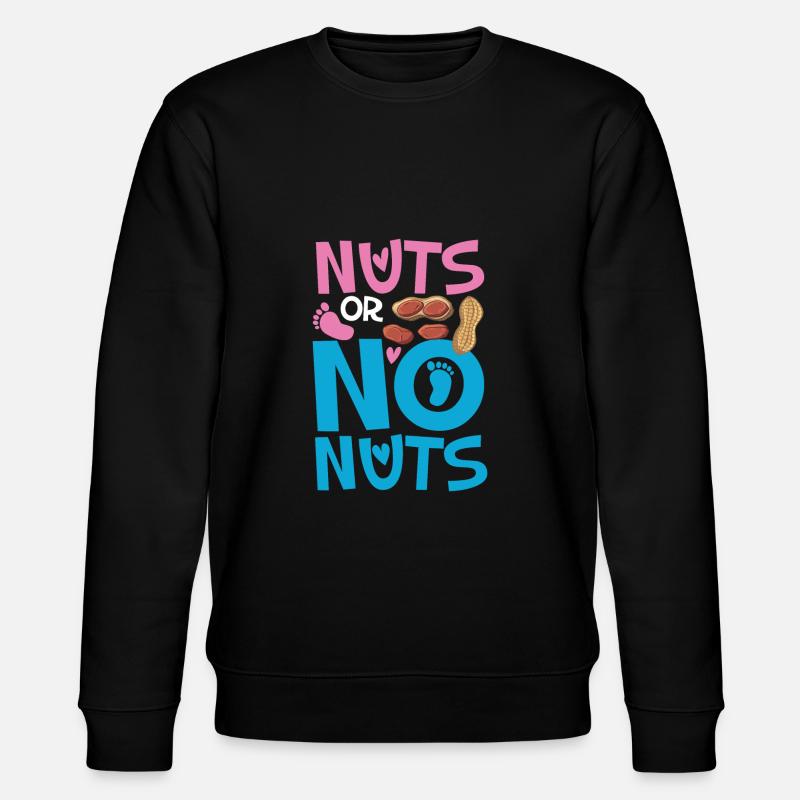 Nüsse oder Keine - Stanley/Stella Unisex Bio-Sweatshirt CHANGER  - Schwarz