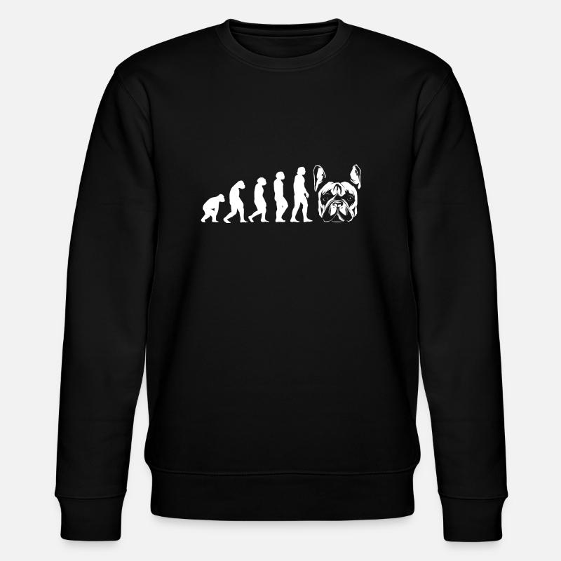 Evolution Bouledogue Français - Sweat bio CHANGER Stanley/Stella Unisexe - noir
