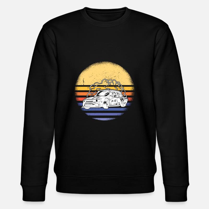 Sport Retro Sunset Drifting - Stanley/Stella Unisex Bio-Sweatshirt CHANGER  - Schwarz