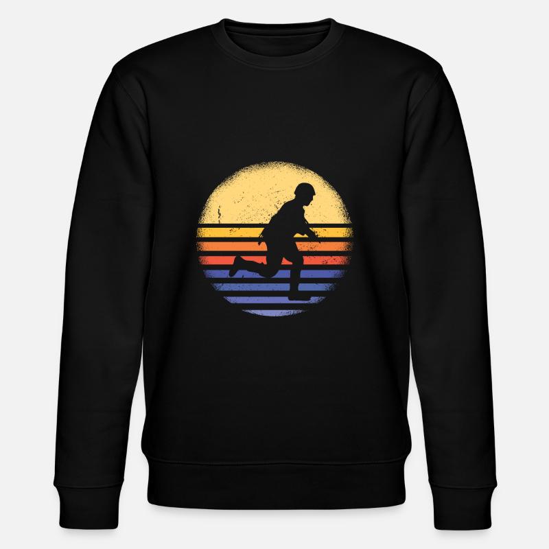 Sport Retro Sunset Airsoft - Stanley/Stella Unisex Bio-Sweatshirt CHANGER  - Schwarz