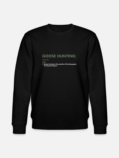 Geese Hunter Definition Goose Hunting - Stanley/Stella CHANGER Unisex Organic Sweatshirt - black