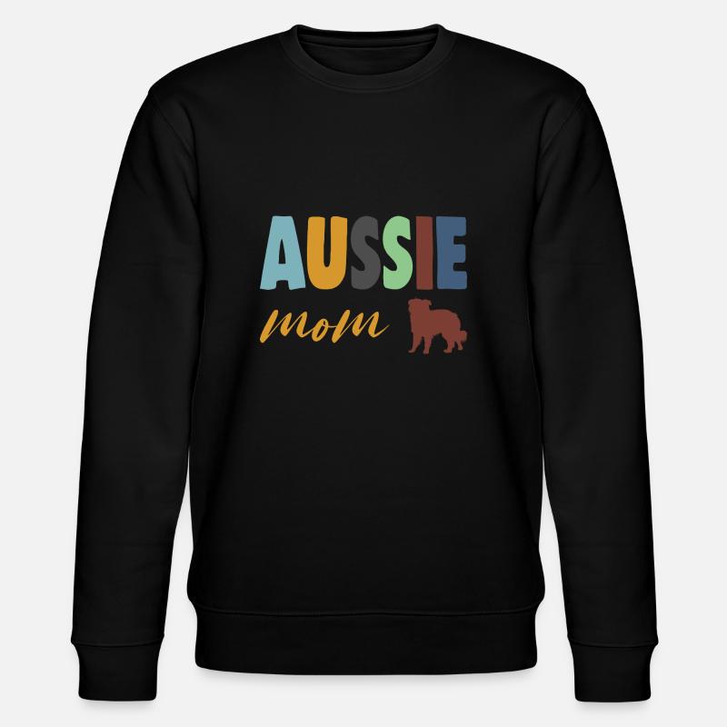 aussie mom - Stanley/Stella Unisex Bio-Sweatshirt CHANGER  - Schwarz