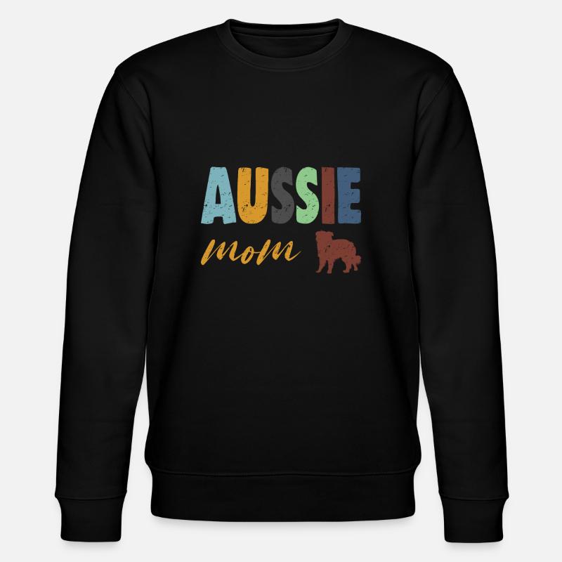 Aussie Mom - Stanley/Stella Unisex Bio-Sweatshirt CHANGER  - Schwarz
