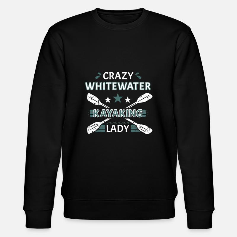 Crazy Whitewater Kayaking Lady - Sweat bio CHANGER Stanley/Stella Unisexe - noir