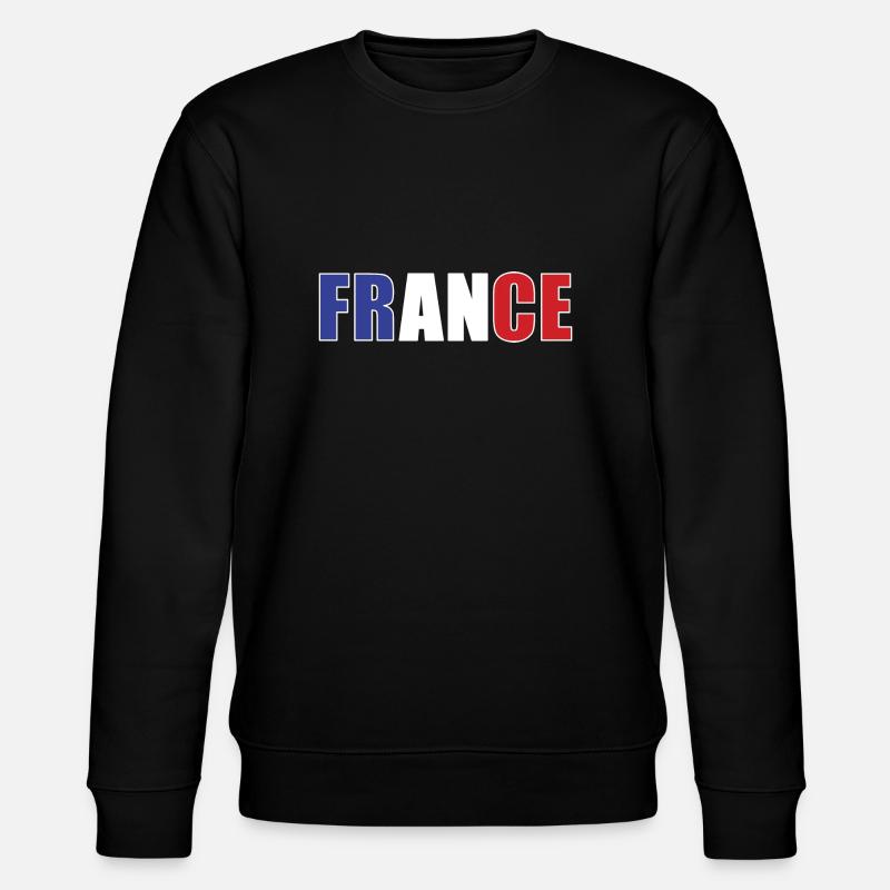 France Rugby - Sweat bio CHANGER Stanley/Stella Unisexe - noir
