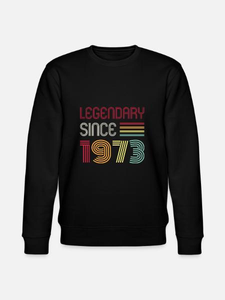 Birthday Legendary Since 1973 - Stanley/Stella Unisex Bio-Sweatshirt CHANGER - Schwarz