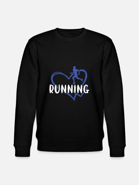Sport Heart Running - Stanley/Stella CHANGER Unisex Organic Sweatshirt - black