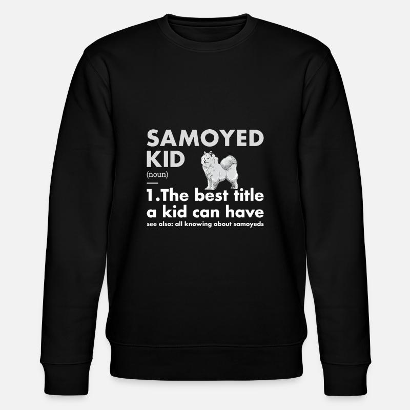 Samoyed Kid Definition - Stanley/Stella CHANGER Unisex Organic Sweatshirt - black