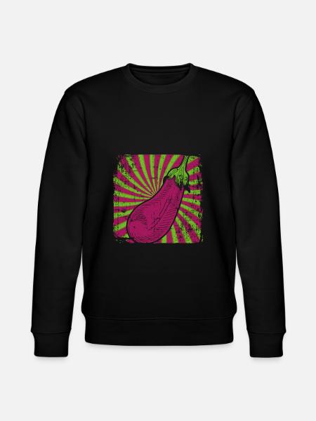 eggplant - Stanley/Stella CHANGER Unisex Organic Sweatshirt - black