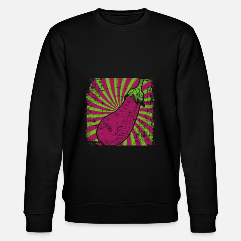 Aubergine - Stanley/Stella Unisex Bio-Sweatshirt CHANGER - Schwarz