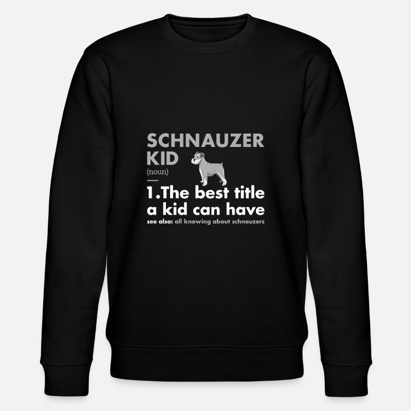 Schnauzer Kid Definition - Stanley/Stella Unisex Bio-Sweatshirt CHANGER  - Schwarz