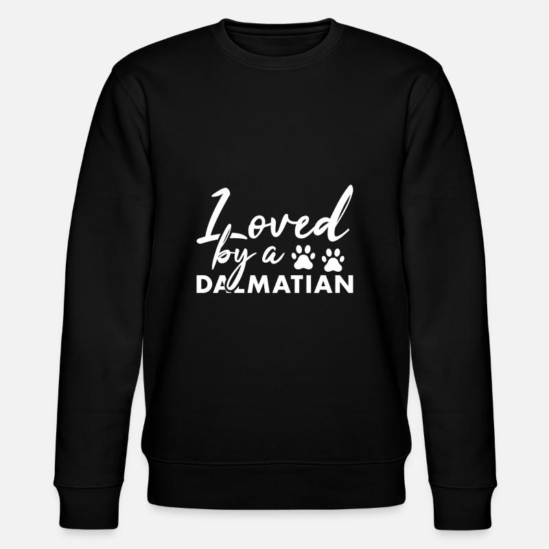 Loved By A Dalmatian - Stanley/Stella CHANGER Unisex Organic Sweatshirt - black