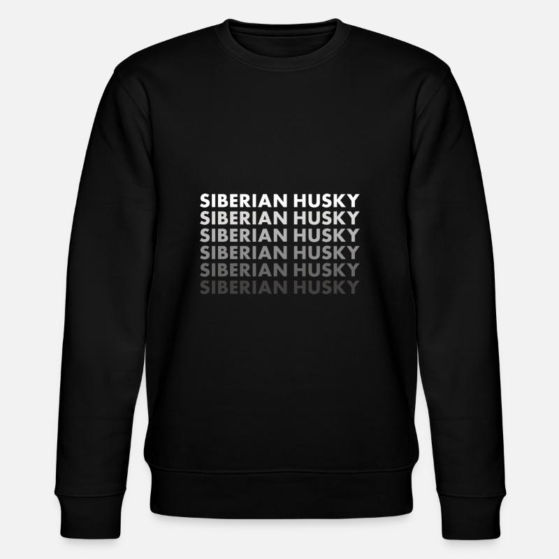 Siberian Husky - Stanley/Stella Unisex Bio-Sweatshirt CHANGER  - Schwarz