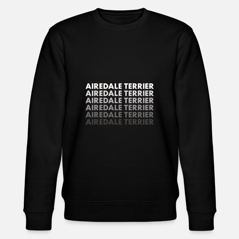 Airedale Terrier - Stanley/Stella Unisex Bio-Sweatshirt CHANGER  - Schwarz