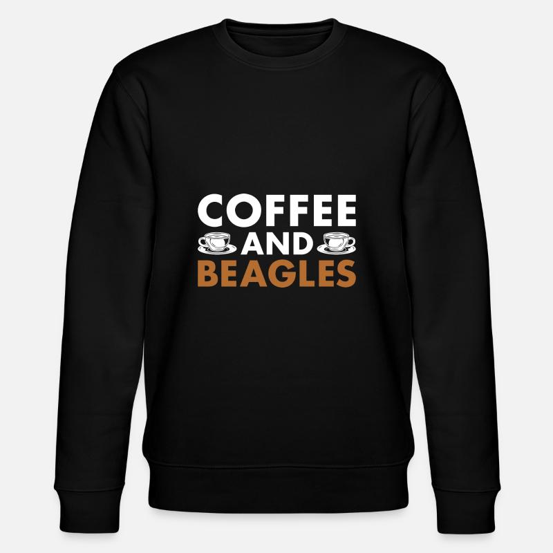 Coffee And Beagle - Stanley/Stella Unisex Bio-Sweatshirt CHANGER  - Schwarz