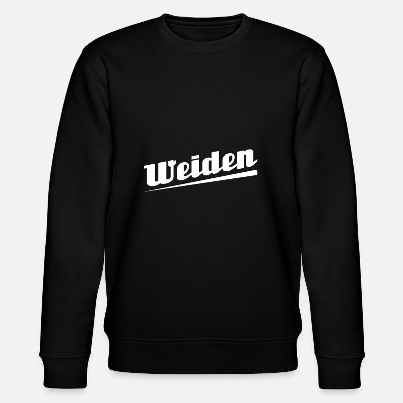 Weiden - Textdesign mit Stadtnamen - Stanley/Stella Unisex Bio-Sweatshirt CHANGER  - Schwarz