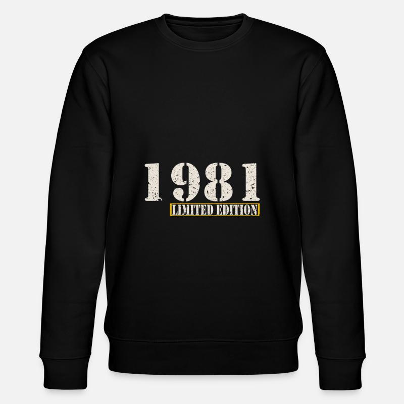 Édition limitée 1981 Naissance anniversaire - Sweat bio CHANGER Stanley/Stella Unisexe - noir