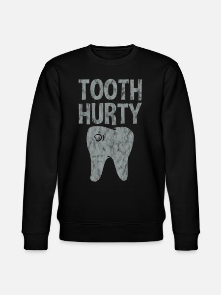 Tooth Hurty 3 - Stanley/Stella CHANGER Unisex Organic Sweatshirt - black