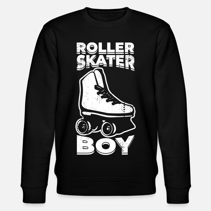 Roller Skater Junge - Stanley/Stella Unisex Bio-Sweatshirt CHANGER  - Schwarz