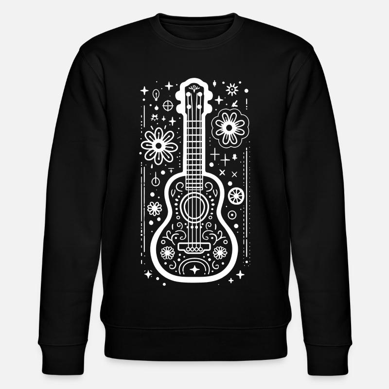 Dessin de ukulélé - Sweat bio CHANGER Stanley/Stella Unisexe - noir