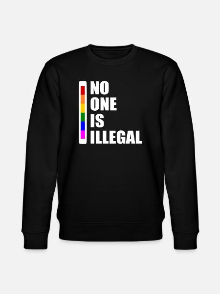 No one is illegal - Stanley/Stella CHANGER Unisex Organic Sweatshirt - black