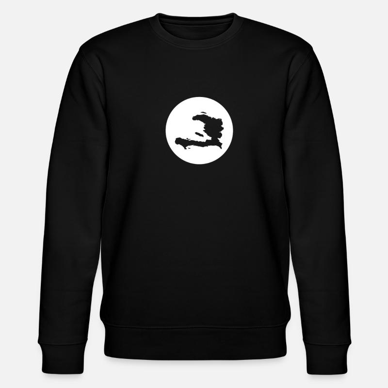 Haiti Map Haitian Haitians - Stanley/Stella CHANGER Unisex Organic Sweatshirt - black