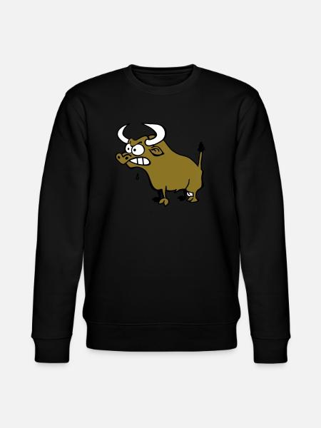 Wütender Stier - Stanley/Stella Unisex Bio-Sweatshirt CHANGER - Schwarz