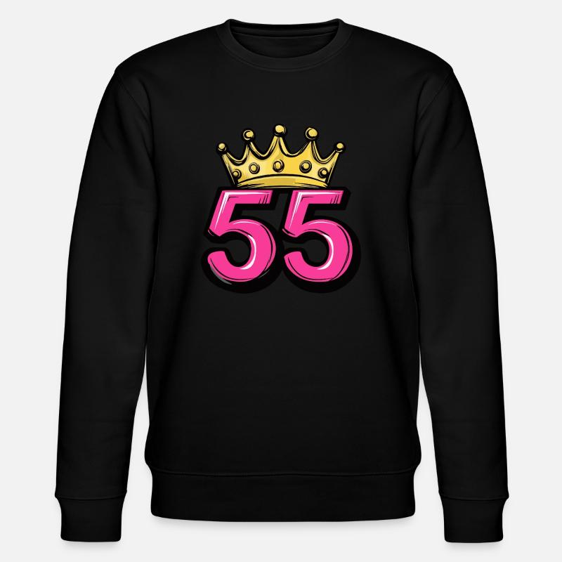 Couronne à 55 chiffres - Sweat bio CHANGER Stanley/Stella Unisexe - noir