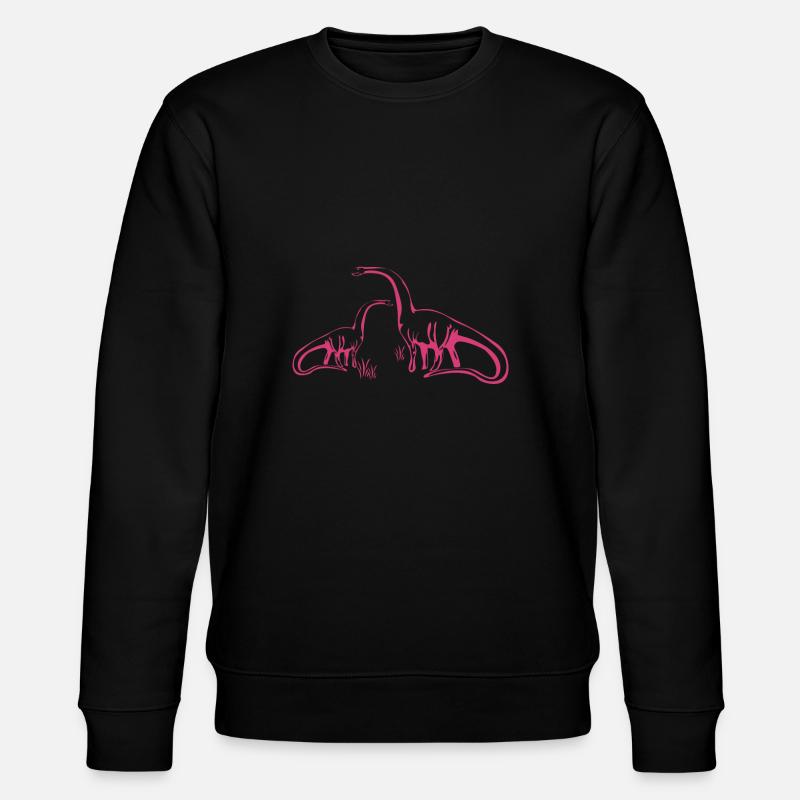 Dino couple - Dino Paar - Sweat bio CHANGER Stanley/Stella Unisexe - noir