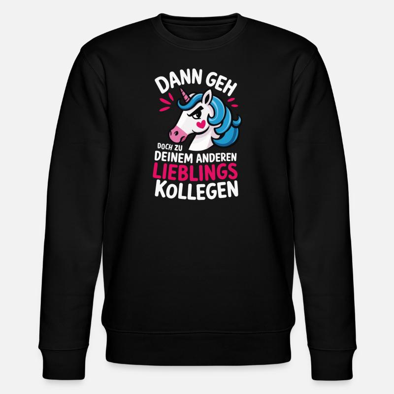 Lieblingskollege Geschenkidee Arbeitskollegen - Stanley/Stella Unisex Bio-Sweatshirt CHANGER  - Schwarz