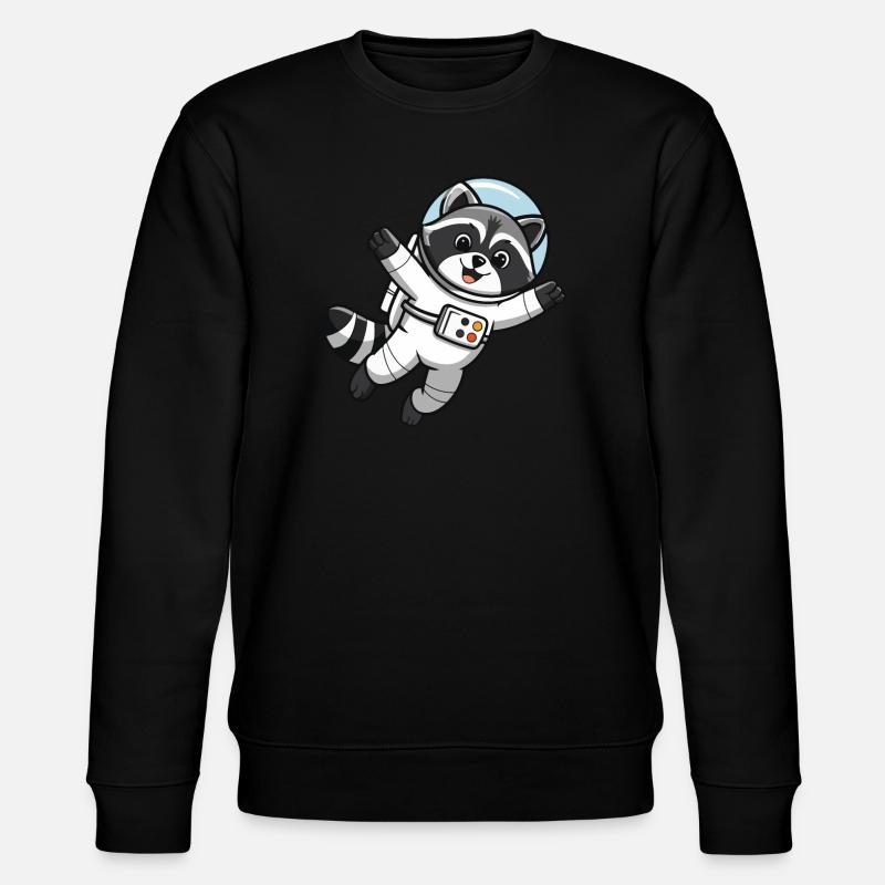 Astro Racoon - Astronaute de l’espace - Sweat bio CHANGER Stanley/Stella Unisexe - noir
