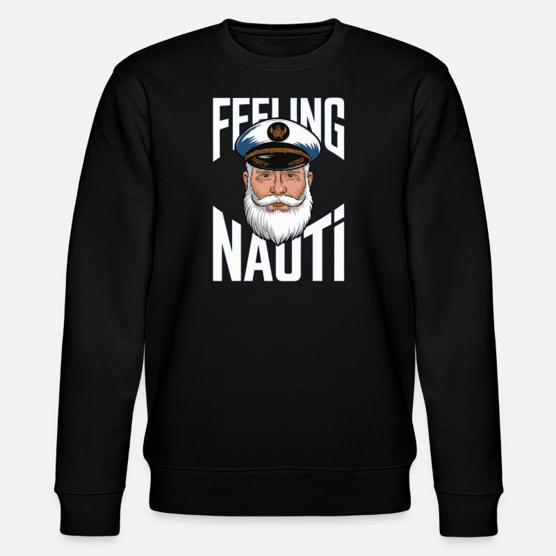 Feeling Nauti Seefahrer Geschenke - Stanley/Stella Unisex Bio-Sweatshirt CHANGER  - Schwarz