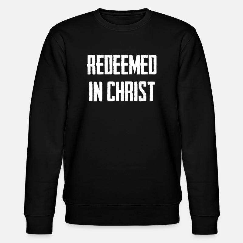 Redeemed In Christ - Stanley/Stella Unisex Bio-Sweatshirt CHANGER - Schwarz
