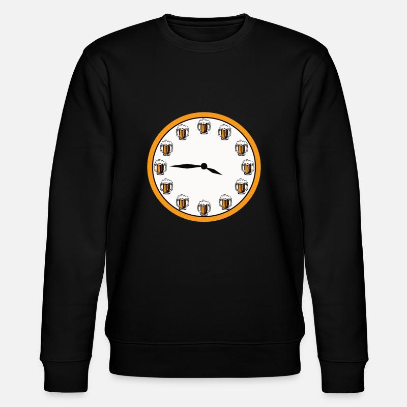 Bierzeit Uhr - Stanley/Stella Unisex Bio-Sweatshirt CHANGER  - Schwarz