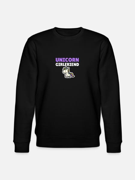 Unicorn Girlfriend - Stanley/Stella CHANGER Unisex Organic Sweatshirt - black