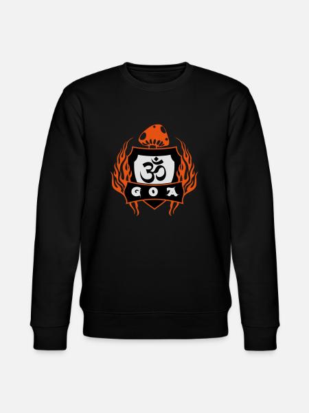 GOA aum om Zeichen - Stanley/Stella Unisex Bio-Sweatshirt CHANGER  - Schwarz
