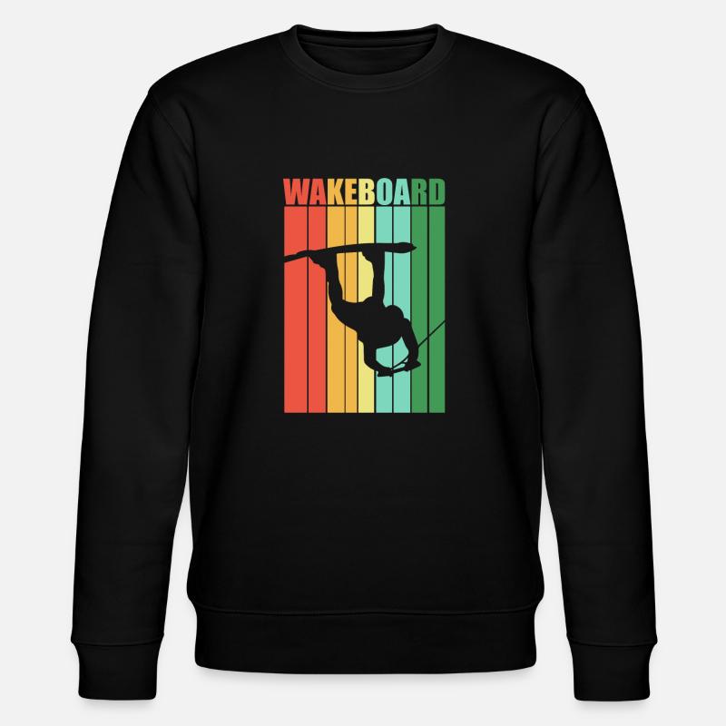 Wakeboard Wakeboarder Freizeitsport - Stanley/Stella Unisex Bio-Sweatshirt CHANGER  - Schwarz