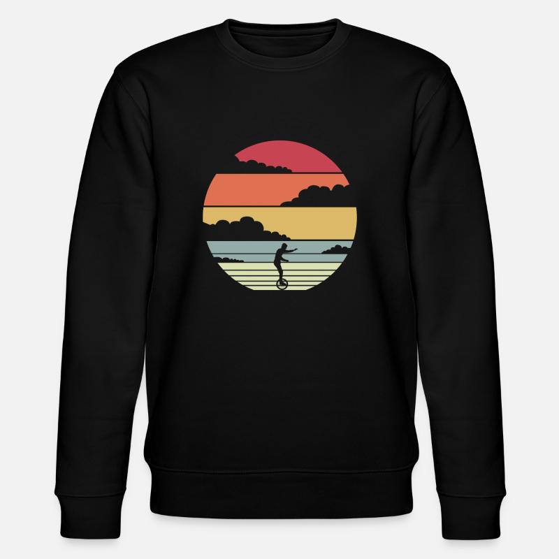 Einrad Geschenk - Stanley/Stella Unisex Bio-Sweatshirt CHANGER  - Schwarz