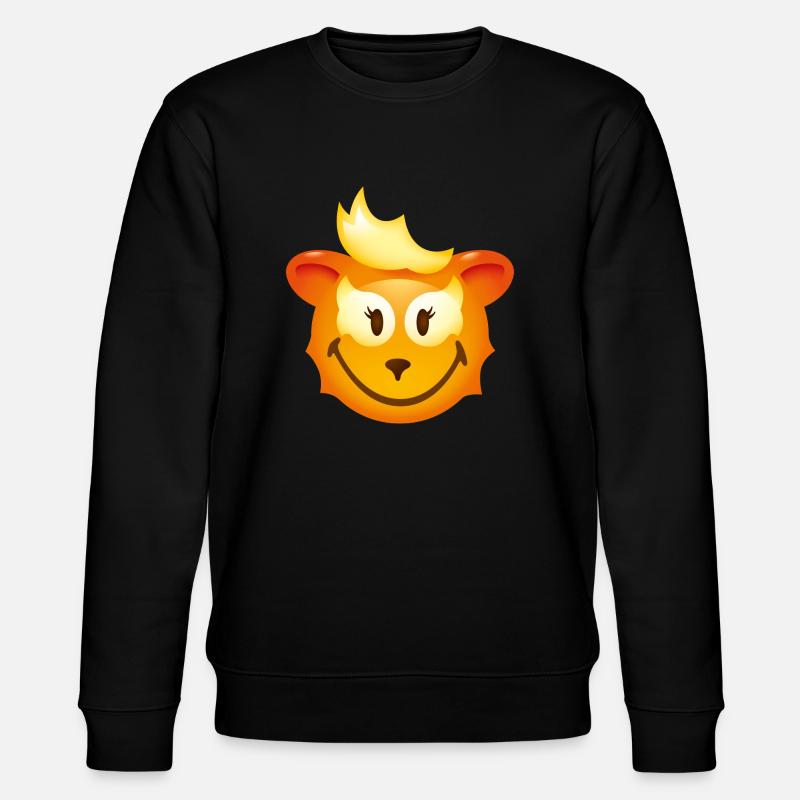 Smiley Fox - Stanley/Stella Unisex Bio-Sweatshirt CHANGER  - Schwarz