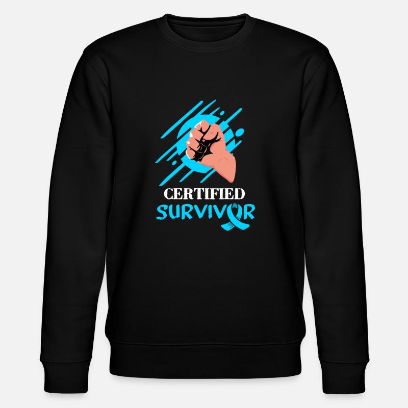 Krebs-Überlebender Certifield Survivor - Stanley/Stella Unisex Bio-Sweatshirt CHANGER  - Schwarz