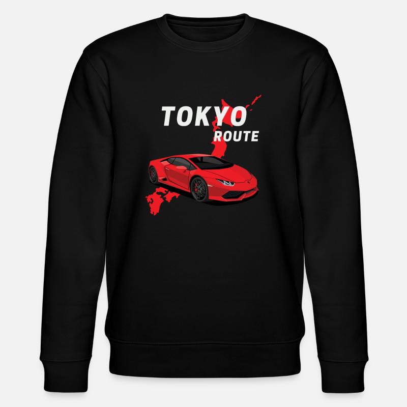 tokyo route - Stanley/Stella Unisex Bio-Sweatshirt CHANGER  - Schwarz