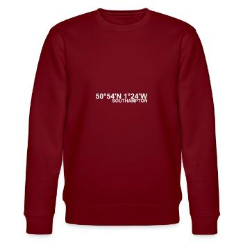 Southampton Coordinates - Stanley/Stella CHANGER Unisex Organic Sweatshirt - burgundy - Front - Nik (191cm) & Marisol (170cm)
