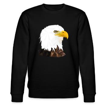ADLER/ POLYGON - Stanley/Stella Unisex Bio-Sweatshirt CHANGER  - Schwarz - Vorne - Nik (191cm) & Marisol (170cm)