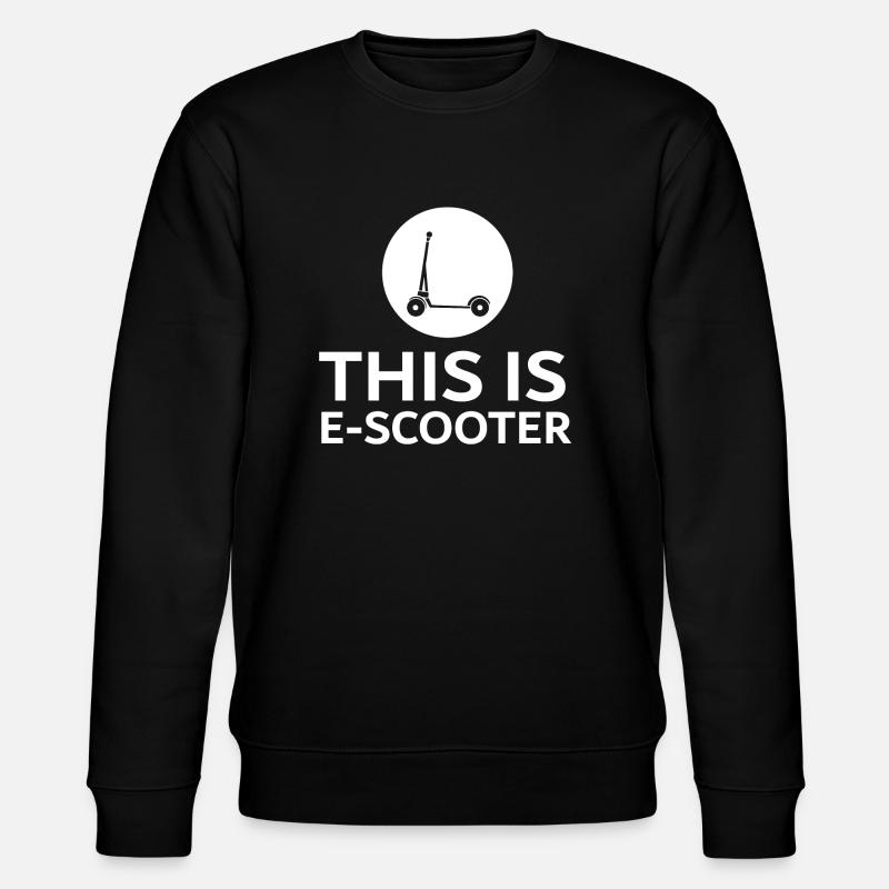 E-Scooter E-Roller Scooter - Stanley/Stella Unisex Bio-Sweatshirt CHANGER  - Schwarz