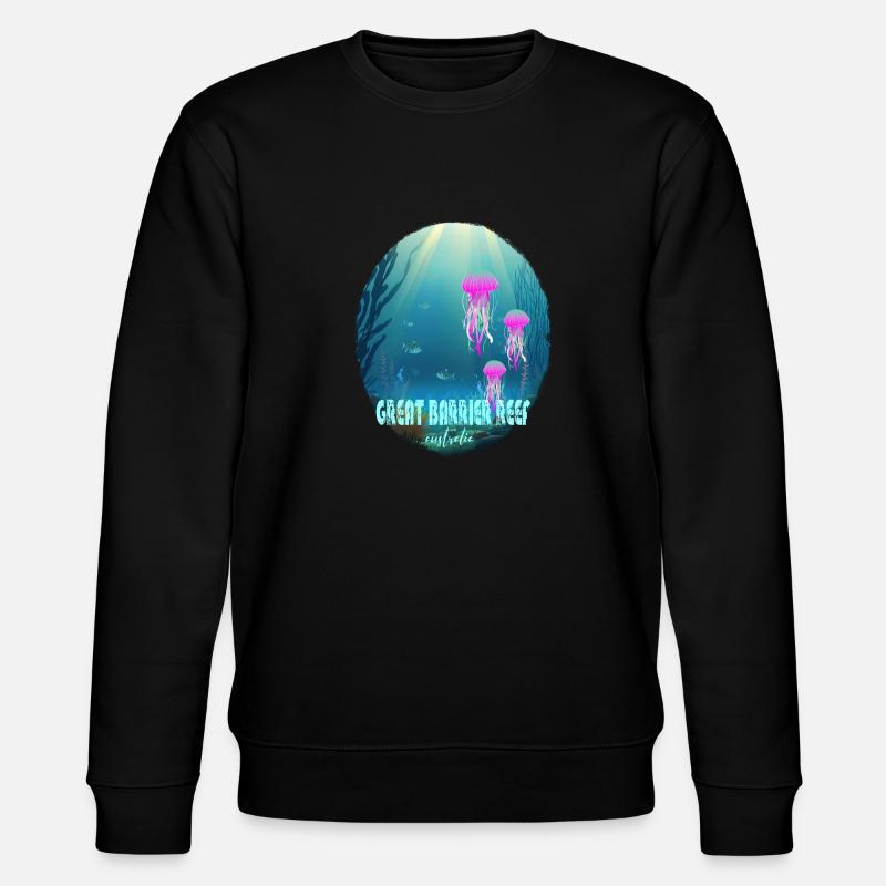 Great Barrier Reef australia - Stanley/Stella Unisex Bio-Sweatshirt CHANGER  - Schwarz